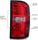 LED TAIL LIGHTS BLACK HOUSING RED/CLEAR LENS