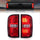 LED TAIL LIGHTS BLACK HOUSING RED/CLEAR LENS