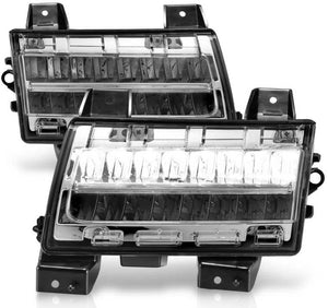 LED SIDE MARKERS CHROME HOUSING CLEAR LENS W/ SEQUENTIAL SIGNAL