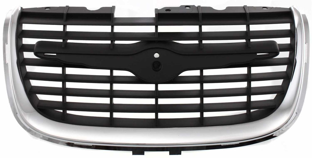 300M 99-01 GRILLE, Center, Plastic, Chrome Shell/Primed Insert