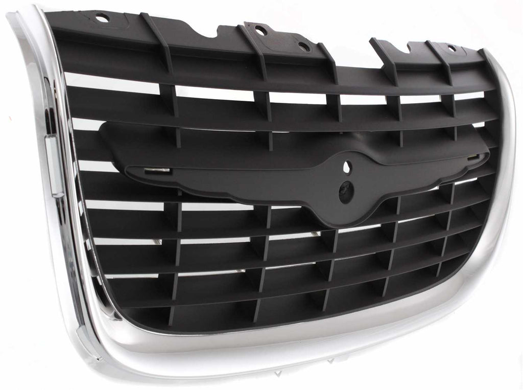 300M 99-01 GRILLE, Center, Plastic, Chrome Shell/Primed Insert