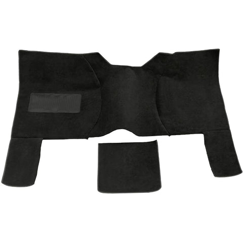 2 Doors; Low Hump; Black Poly Cut Pile