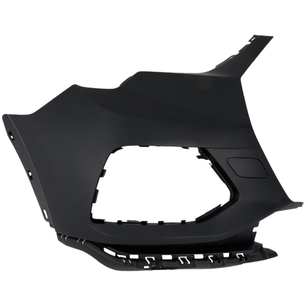 Q3 19-23 FRONT BUMPER END RH, Primed, Assembly, w/o S-Line Package, w/o Parallel Park Assist Sensor, w/o Parking Aid Sensor