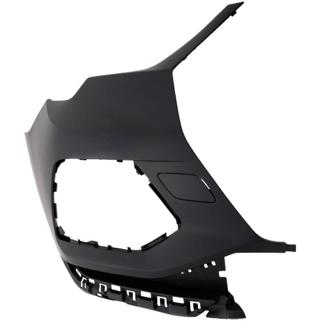 Q3 19-23 FRONT BUMPER END RH, Primed, Assembly, w/o S-Line Package, w/o Parallel Park Assist Sensor, w/o Parking Aid Sensor