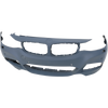 3-SERIES GT 14-19 FRONT BUMPER COVER, Primed, w/ M Sport Pkg, w/ Headlamp Washer Holes, Park Distance Control Sensor Holes, w/o Park Assist Sensor Holes, Camera Holes