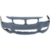 3-SERIES GT 14-19 FRONT BUMPER COVER, Primed, w/ M Sport Pkg, w/ Headlamp Washer Holes, Park Distance Control Sensor Holes, w/o Park Assist Sensor Holes, Camera Holes