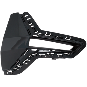 330I 19-22 FRONT BUMPER GRILLE RH, Side Cover, Painted Black, w/o M Sport Package, Luxury Line, w/ Fog Light Holes, Sedan