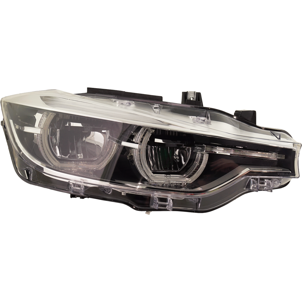 3-SERIES 16-19 HEAD LAMP RH, Assembly, LED, w/o Adaptive Headlights, Standard, Luxury Line Model, (Sedan 16-18)/Wagon