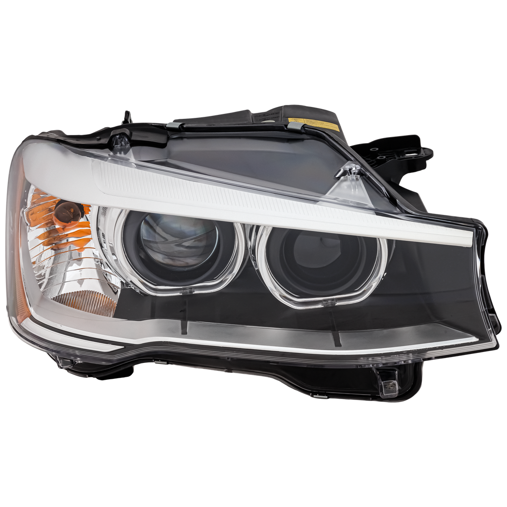 X3 15-17/X4 15-18 HEAD LAMP RH, Lens and Housing, HID, w/o HID Kit and Adaptive Headlight
