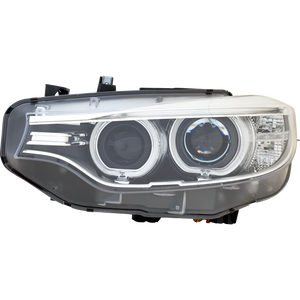 4-SERIES 14-20 HEAD LAMP LH, Lens and Housing, HID/Xenon, w/o HID Kit, w/ Adaptive Headlight, Convertible/Coupe/Sedan