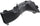 2-SERIES 14-21 RADIATOR SUPPORT AIR INTAKE DUCT LH, w/ M Sport Pkg, Convertible/Coupe