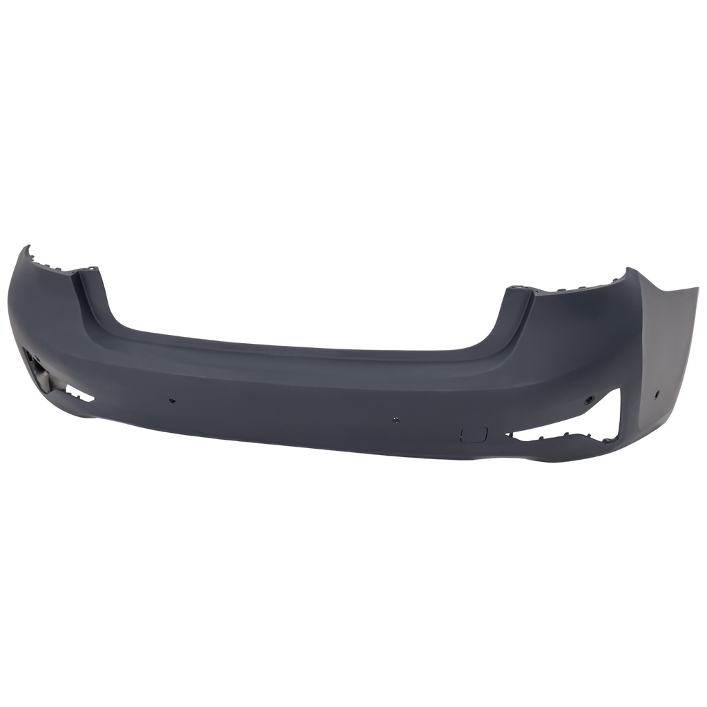 3-SERIES 19-22 REAR BUMPER COVER, Primed, Luxury Line, w/ Park Distance Censor Holes and Park Assist Sensor Holes, Sedan