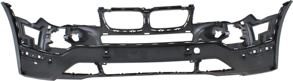 X3 07-10 FRONT BUMPER COVER, Lower, Textured, w/o M Package, w/ Park Distance Control Sensor Holes - CAPA
