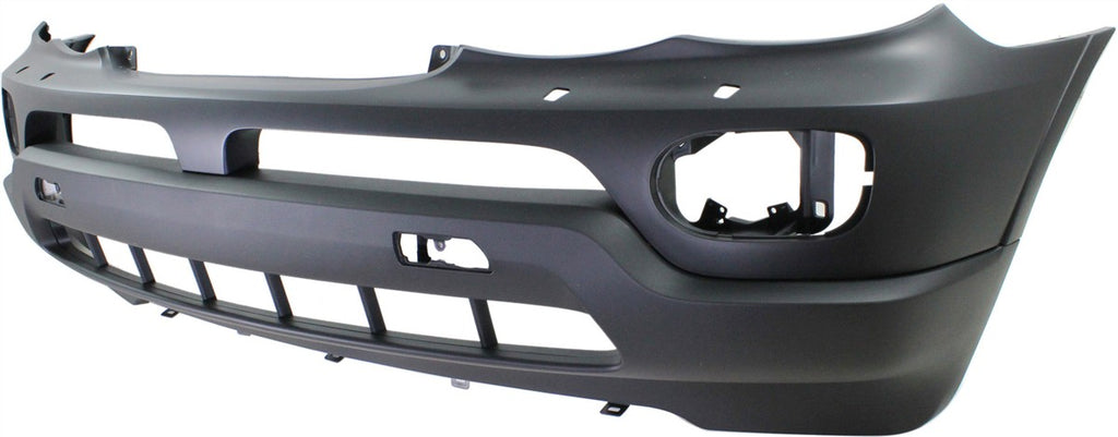 X5 04-06 FRONT BUMPER COVER, Primed, 3.0/4.4L Eng, w/ HLW Holes, w/o Park Dist Ctrl Snsr Holes