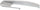 3-SERIES 12-15 FRONT BUMPER MOLDING LH, Primed-Silver, w/o M Sport Line, Modern Line, Sdn/Wgn