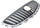 VERANO 12-17 GRILLE, Chrome Shell and Insert, w/o Emblem, (15-17 Type 1) - CAPA