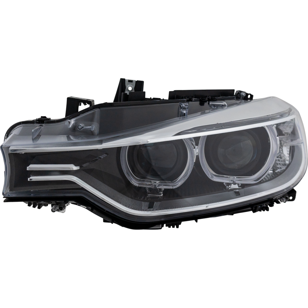 3-SERIES 12-15 HEAD LAMP LH, Lens and Housing,HID, w/o HID Kit, w/o Adaptive Headlights, Sedan/Wagon