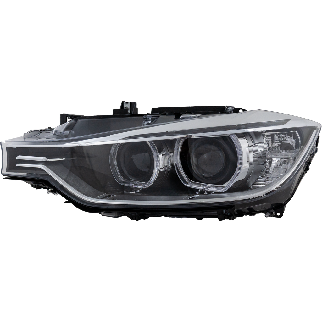 3-SERIES 12-15 HEAD LAMP LH, Lens and Housing,HID, w/o HID Kit, w/o Adaptive Headlights, Sedan/Wagon