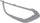228I/230I 14-20 FRONT FOG LAMP MOLDING RH, Textured Gray, Air Inlet Finisher