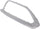 228I/230I 14-20 FRONT FOG LAMP MOLDING LH, Textured Gray, Air Inlet Finisher