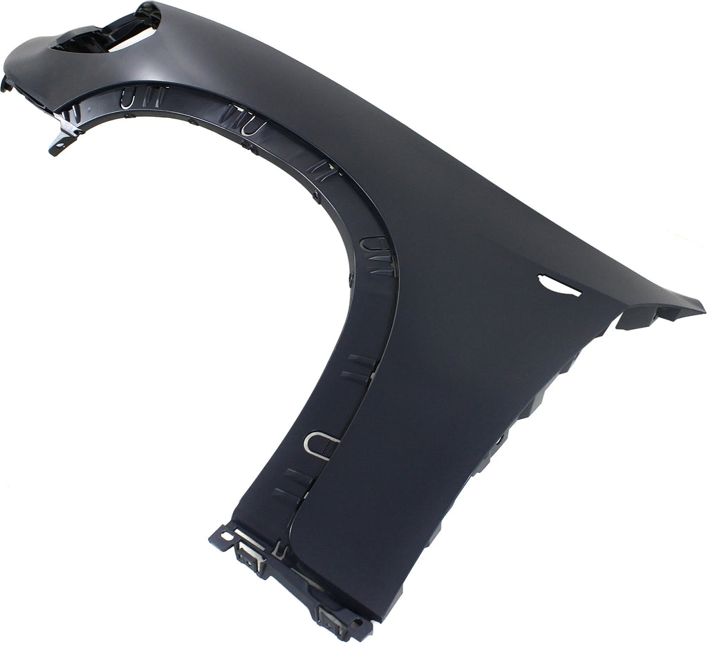 X5 11-13 FRONT FENDER LH, Primed, (Exc. M Models), Fiberglass, w/o HeadLamp Washer Hole, w/Side Lamp Hole