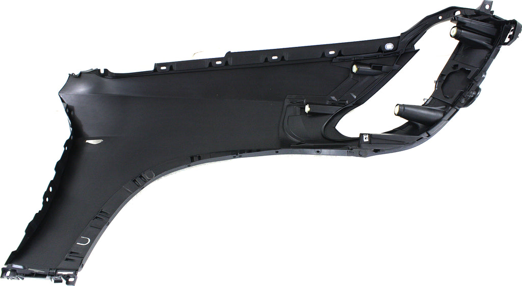 X5 11-13 FRONT FENDER LH, Primed, (Exc. M Models), Fiberglass, w/o HeadLamp Washer Hole, w/Side Lamp Hole