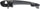 3-SERIES 01-05 FRONT EXTERIOR DOOR HANDLE Left, Primed Black, w/ Keyhole, E46, Sdn/Wgn