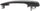 3-SERIES 01-06 FRONT EXTERIOR DOOR HANDLE LH, Primed Black, w/o Keyhole, E46, Cpe/Sdn/Wgn (=REAR)