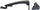 3-SERIES 06-13/X6 08-14 FRONT EXTERIOR DOOR HANDLE RH, Primed Black, w/o Keyhole (=REAR RH)