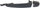 3-SERIES 06-13/X6 08-14 FRONT EXTERIOR DOOR HANDLE LH, Primed Black, w/o Keyhole (=REAR LH)