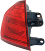 3-SERIES 12-15 TAIL LAMP LH, Outer, Lens and Housing, Halogen