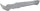 X1 13-15 REAR BUMPER MOLDING, Lower, Primered Gray, w/ M Pkg., w/o Park Distance Control