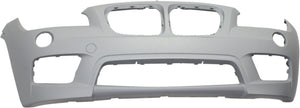 X1 13-15 FRONT BUMPER COVER, Primed, w/ M Sport Line, w/o HLW and Park Dist Ctrl Snsr Holes