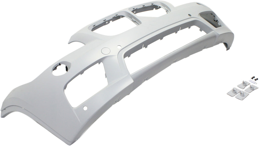 X1 13-15 FRONT BUMPER COVER, Primed, w/ M Sport Line, w/o HLW Holes, w/ Park Dist Ctrl Snsr Holes