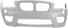 X1 13-15 FRONT BUMPER COVER, Primed, w/ M Sport Line, w/ HLW Holes, w/o Park Dist Ctrl Snsr Holes