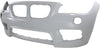 X1 13-15 FRONT BUMPER COVER, Primed, w/ M Sport Line, w/ HLW Holes, w/o Park Dist Ctrl Snsr Holes
