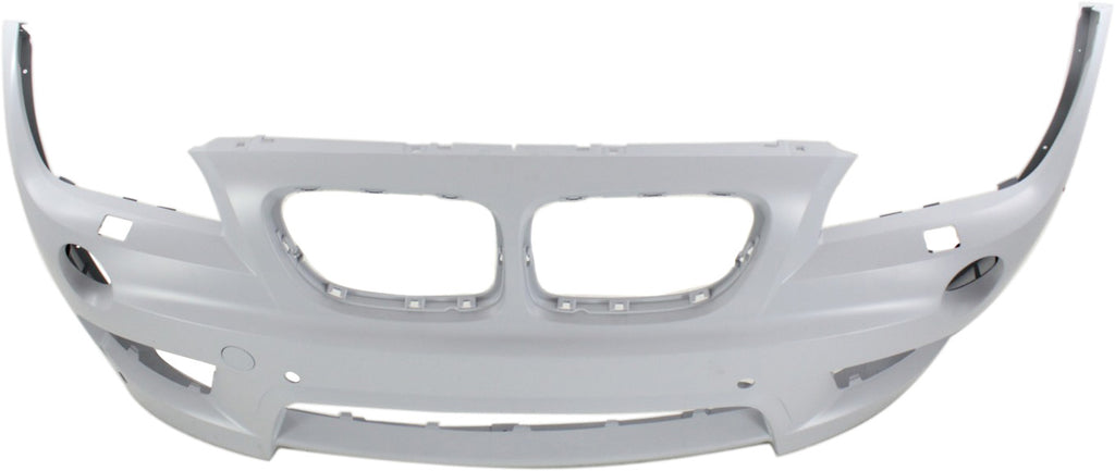 X1 13-15 FRONT BUMPER COVER, Primed, w/ M Sport Line, w/ HLW and Park Dist Ctrl Snsr Holes