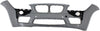 X1 13-15 FRONT BUMPER COVER, Primed, w/ M Sport Line, w/ HLW and Park Dist Ctrl Snsr Holes