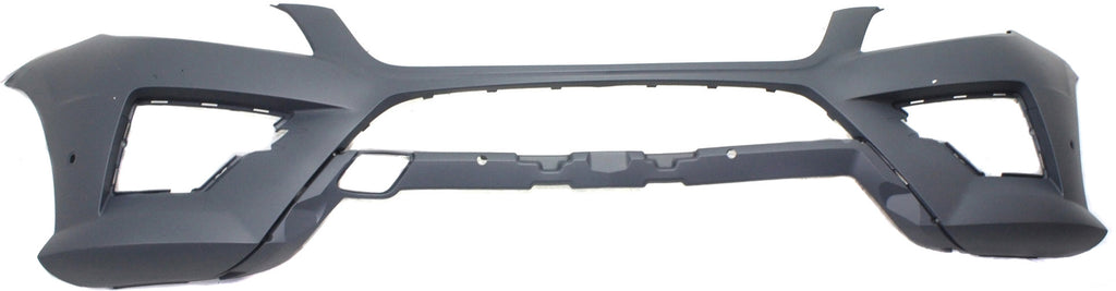 PARTS OASIS New Aftermarket MB1000380 Front Bumper Cover Primed Replacement For Mercedes Benz Ml-Class 2012 2013 2014 2015 With AMG Pkg | Parktronic Holes Without HLW Holes Replaces OE 16688545259999