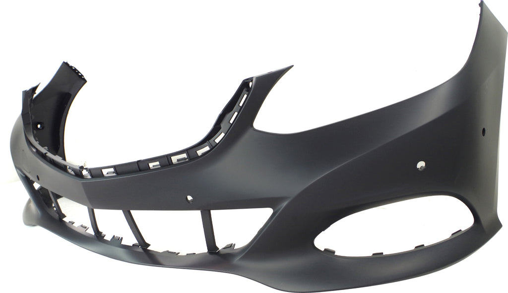 PARTS OASIS New Aftermarket MB1000428 Front Bumper Cover Primed Mercedes Benz E Class 2014 2015 2016 With AMG Styling Pkg With Active Park Assist Sensor Holes Replaces OE 21288025479999