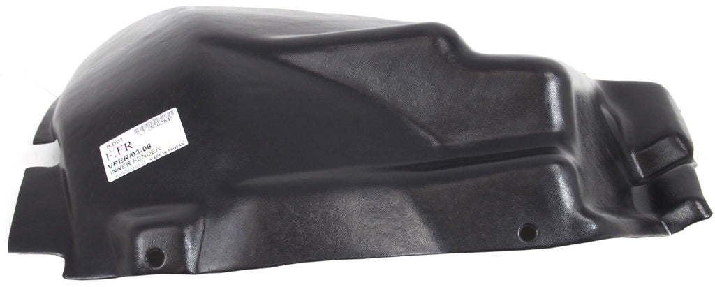 VIPER 03-10 FRONT FENDER LINER RH, Front Section