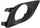 VERSA 12-14 FRONT FOG LAMP MOLDING RH, Textured Black, Sedan