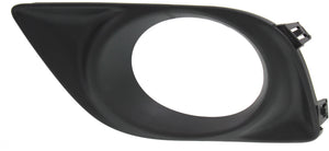 VERSA 12-14 FRONT FOG LAMP MOLDING LH, Textured Black, Sedan