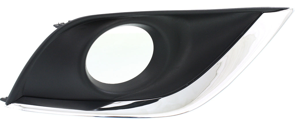 VERSA 15-18 FRONT FOG LAMP MOLDING RH, Textured/Chrome, Sedan