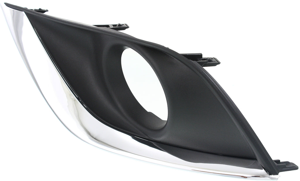 VERSA 15-18 FRONT FOG LAMP MOLDING LH, Textured/Chrome, Sedan