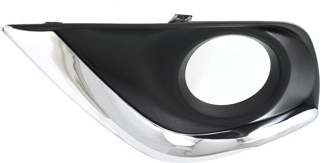 VERSA 15-18 FRONT FOG LAMP MOLDING LH, Textured/Chrome, Sedan