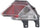 RAV4 16-18 BACK UP LAMP RH, Assembly, (Exc. Hybrid Model), North America Built Vehicle - CAPA