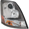 VOLVO HD VNL 04-15 HEAD LAMP RH, Assembly, Halogen, Chrome Interior, w/ Non-Protruding Lens