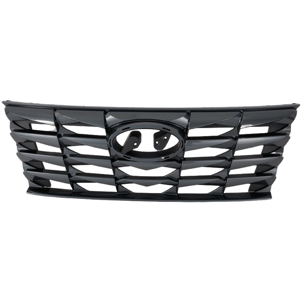 TUCSON 22-22 GRILLE, Painted Dark Gray Shell and Insert, (Hybrid Blue/SEL/SEL Convinience)/SEL/Preffered/SE/Essential Models - CAPA