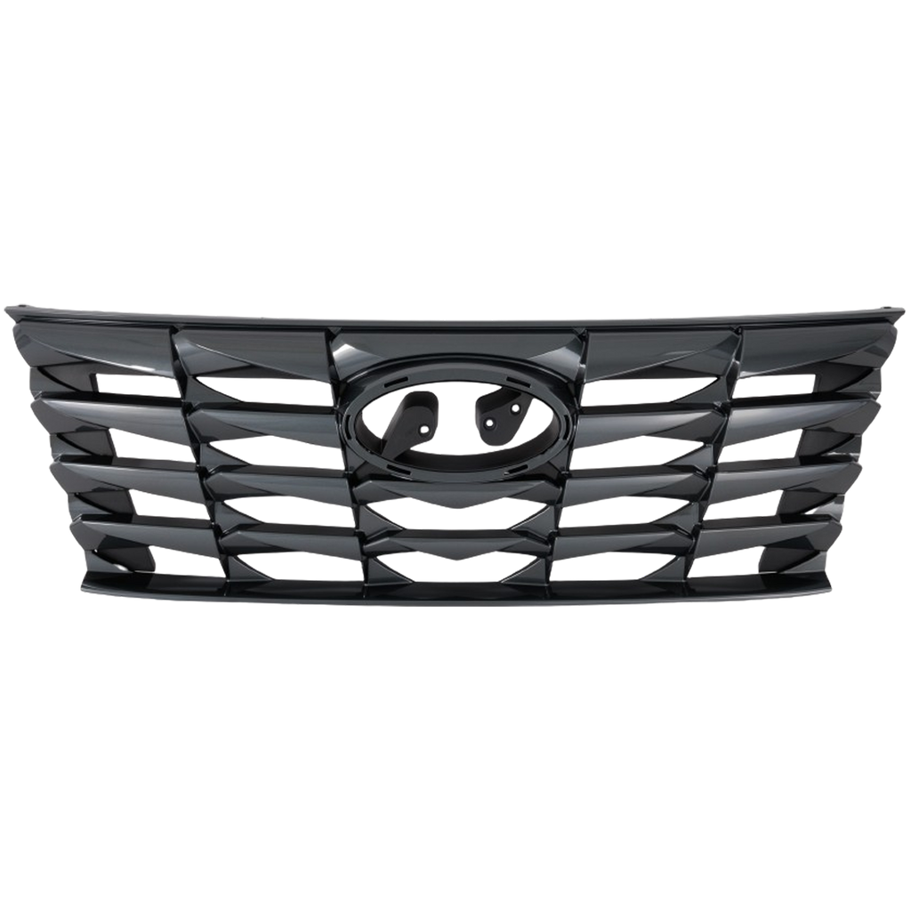 TUCSON 22-22 GRILLE, Painted Dark Gray Shell and Insert, (Hybrid Blue/SEL/SEL Convinience)/SEL/Preffered/SE/Essential Models - CAPA